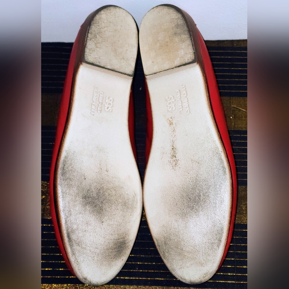 SAS TRIPAD Comfort Genuine SAS Comfort Shoe Made in the USA size 10 Red Loafers - Picture 4 of 14